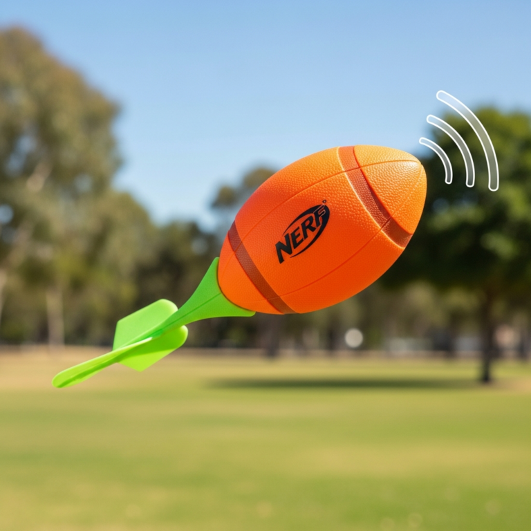 Nerf Vortex Aero Howler Foam Ball, Classic Long-Distance Football, Flight-Optimizing Tail, Whistling Sound, Indoor & Outdoor Fun, Christmas Stocking Stuffers for Kids